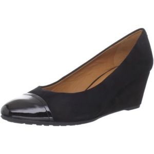 ❤️❤️❤️ NOT FOR SALE!!!❤️❤️❤️ GEOX VENERE WEDGE Black Suede 40 10